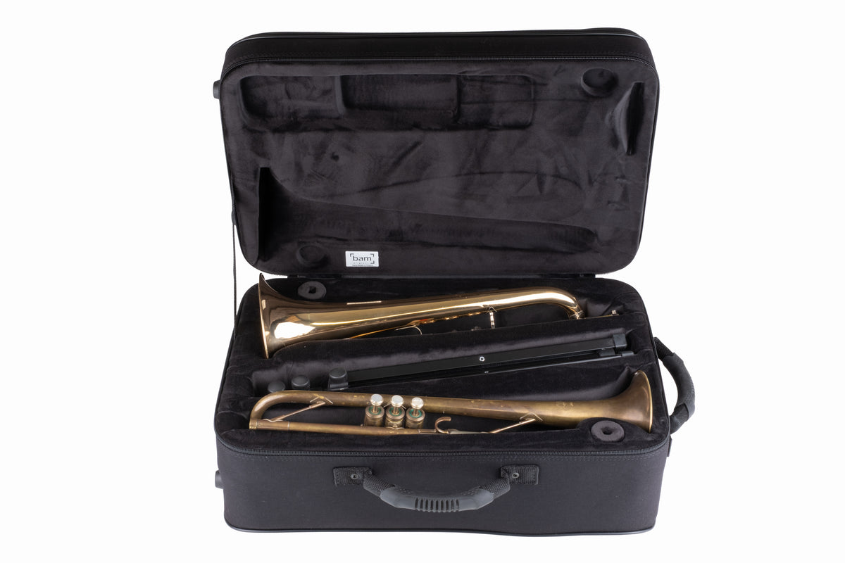 CONSERVATOIRE TRUMPET & FLUGELHORN DOUBLE CASE – Bam Cases