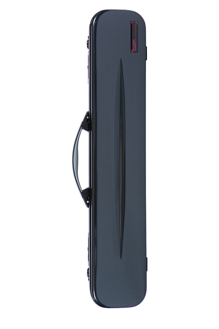 Upright Double Bass Bow Case - Holds 2 Bows, Nylon/Carbon Fiber, Shoulder Strap For French/German Bows