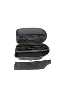 CASE FOR FLUTE (C FOOT) AND PICCOLO AND MUSIC STAND - BLACK